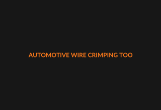 Automotive wire crimping tool