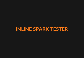 Inline spark tester