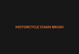 Motorcycle chain brush