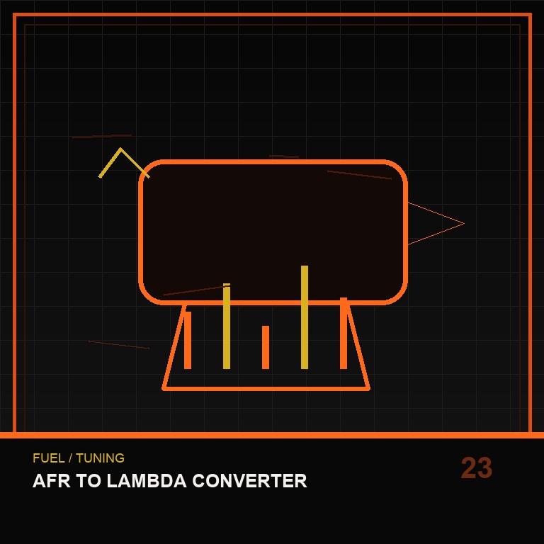AFR to Lambda Converter technical icon