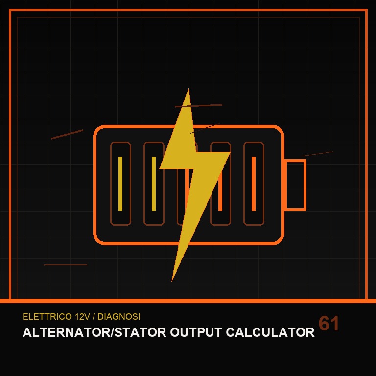 Alternator/Stator Output Calculator technical icon