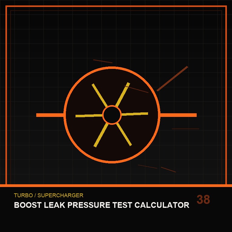Boost Leak Pressure Test Calculator technical icon