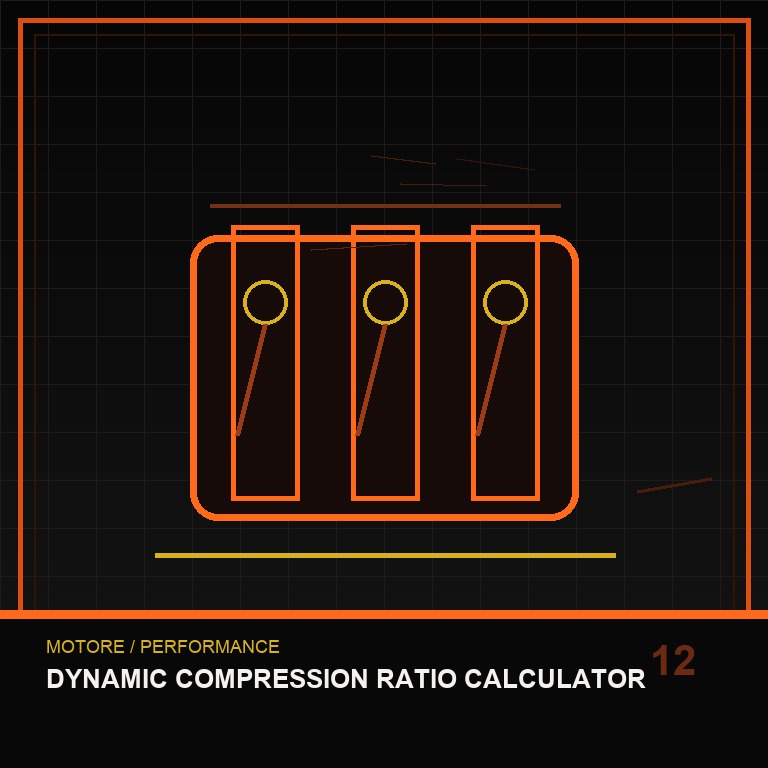 Dynamic Compression Ratio Calculator technical icon
