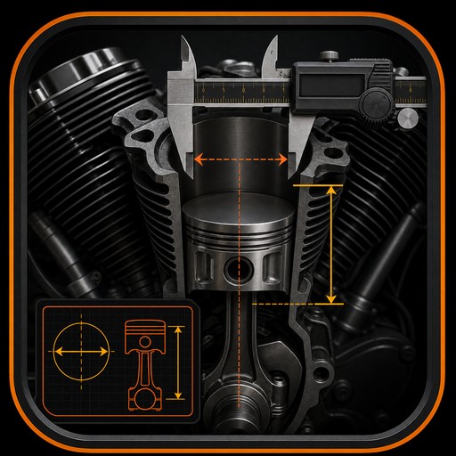 Engine Displacement Calculator technical icon