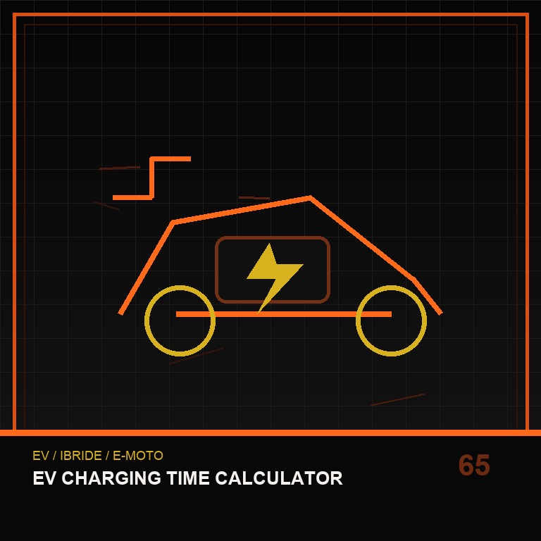 EV Charging Time Calculator technical icon