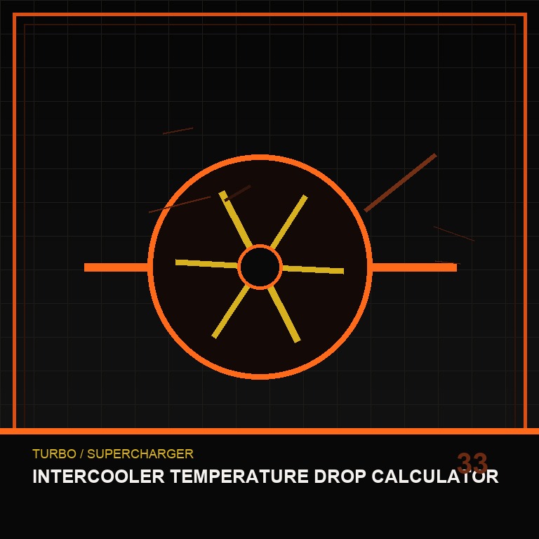 Intercooler Temperature Drop Calculator technical icon