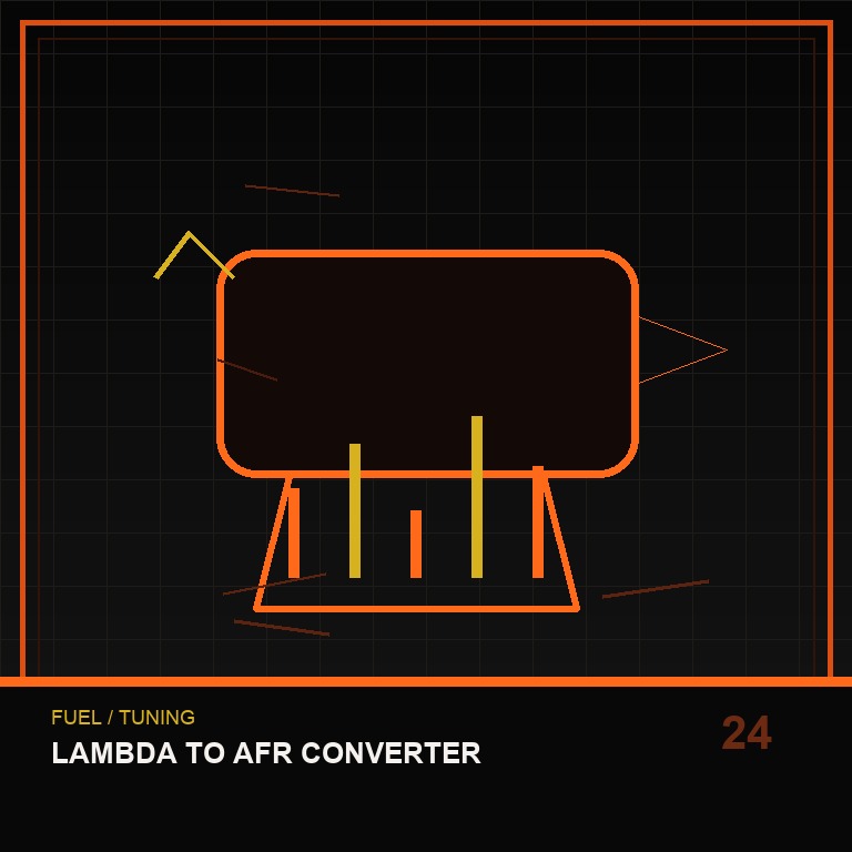 Lambda to AFR Converter technical icon