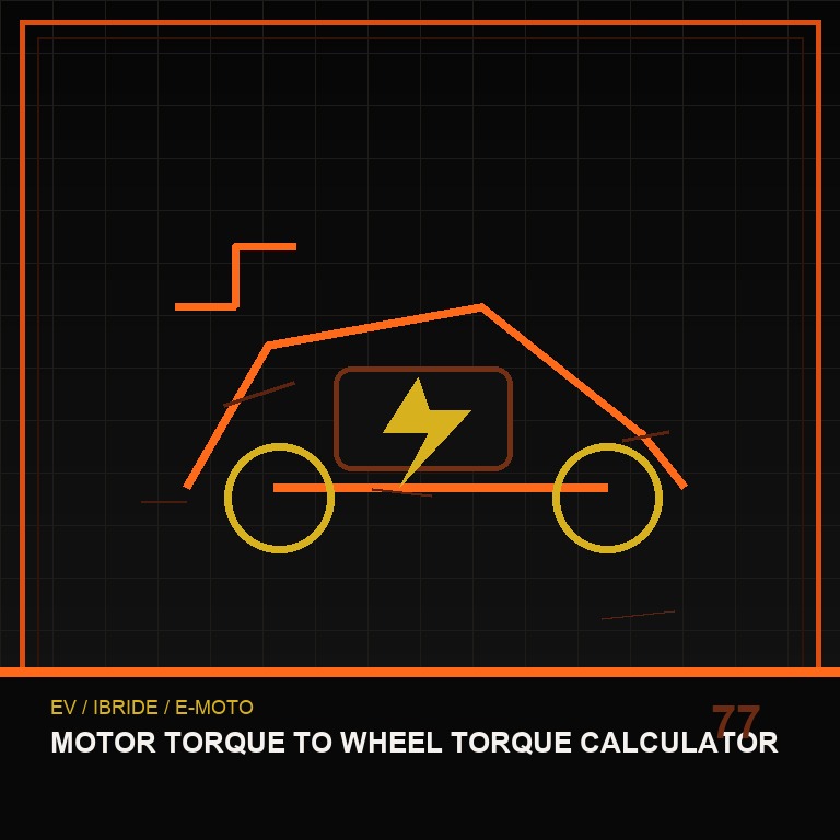 Motor Torque to Wheel Torque Calculator technical icon