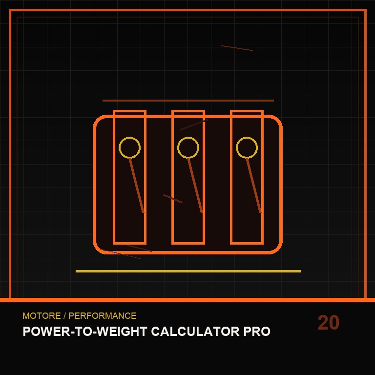 Power-to-Weight Calculator Pro technical icon