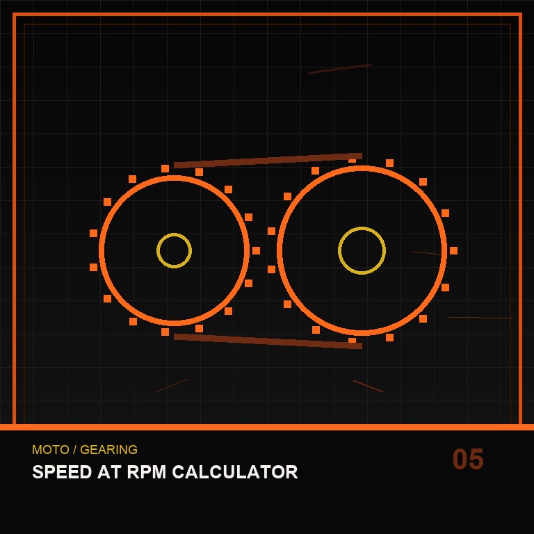 Speed at RPM Calculator technical icon