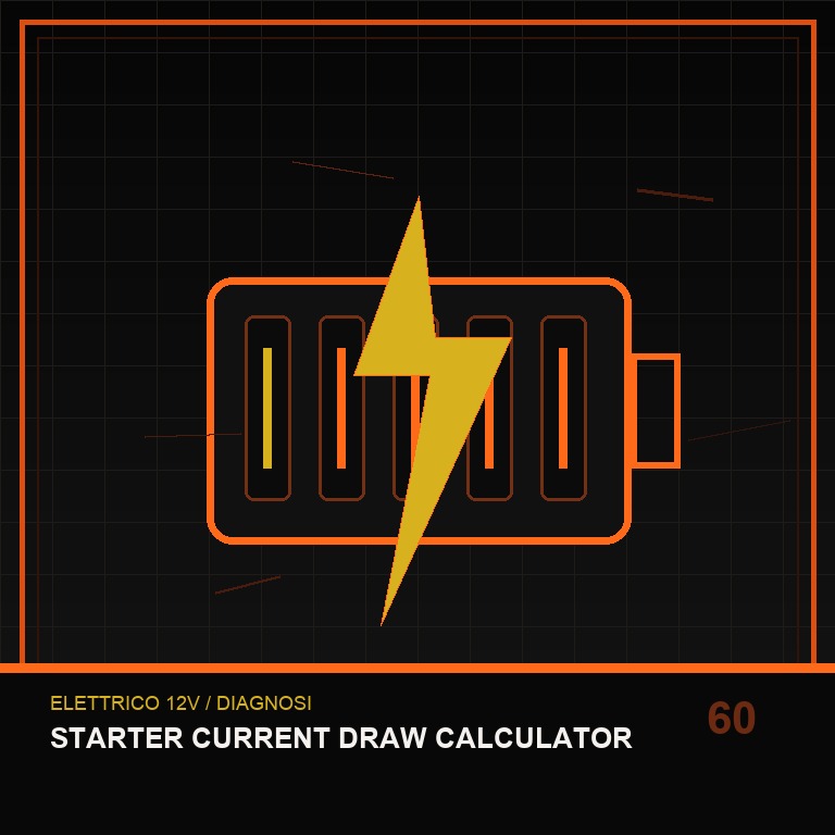 Starter Current Draw Calculator technical icon