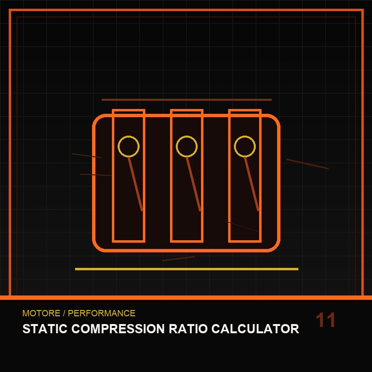 Static Compression Ratio Calculator technical icon