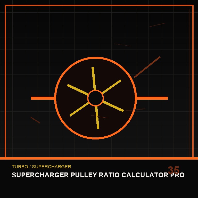 Supercharger Pulley Ratio Calculator Pro technical icon