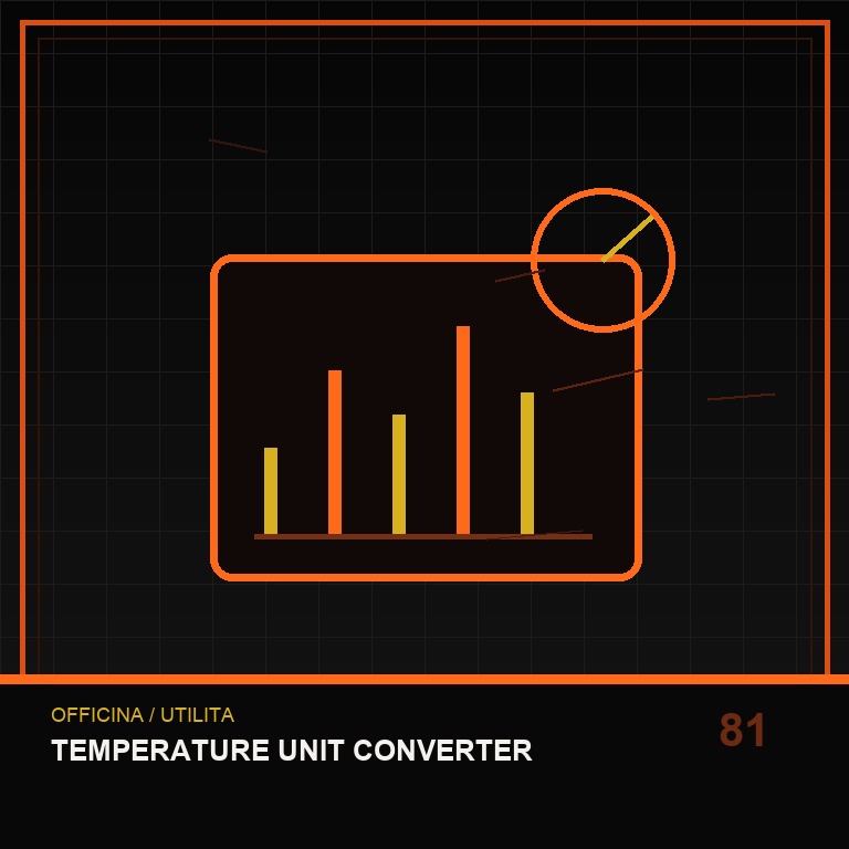 Temperature Unit Converter technical icon