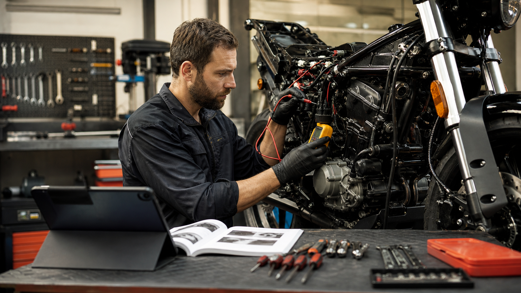 motorcycle mechanic course online realistic workshop training